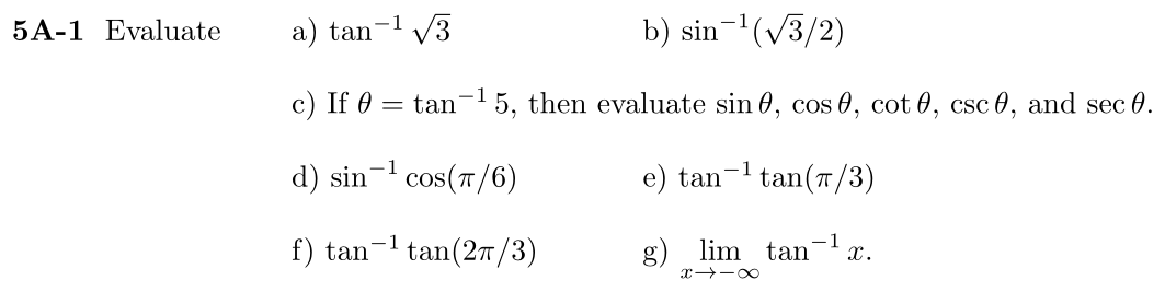 Problem 5A-1