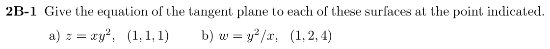 Problem 2B-1