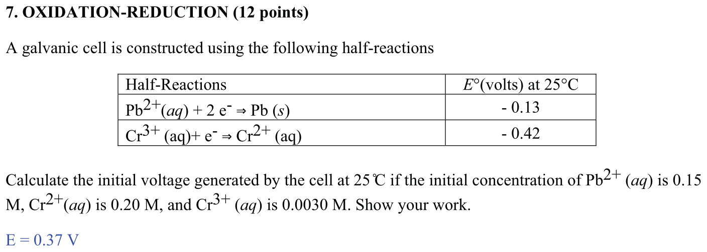 Answer 7.