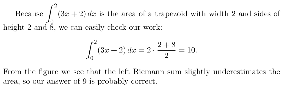 Answer Riemann Sum Practice