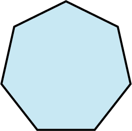 A heptagon.