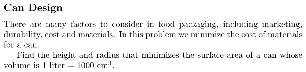 Problem Can Design