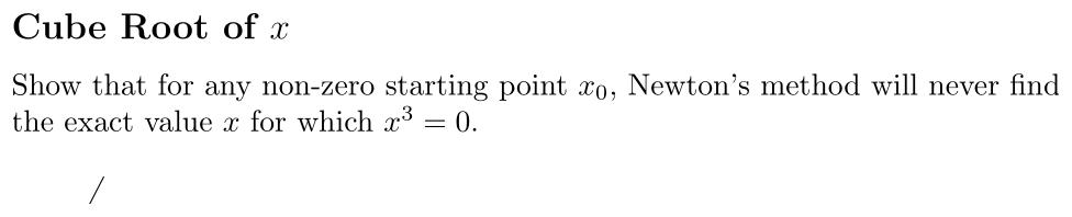 Problem Cube Root of x