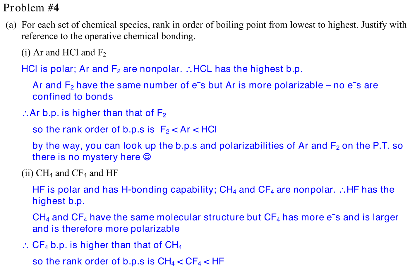 Answer Problem #4