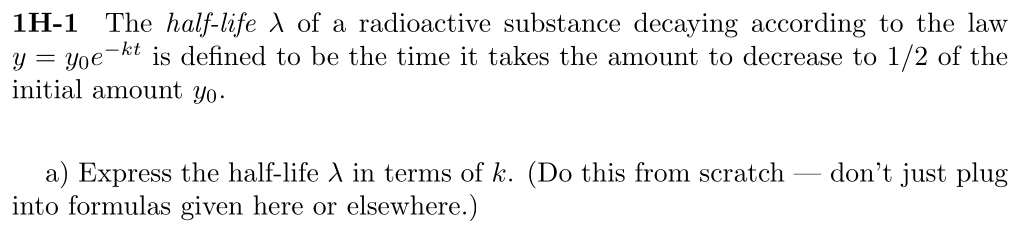 Problem 1H-1