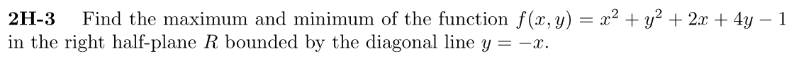 Problem 2H-3