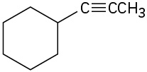 A cyclohexane ring connected to a triple bond linked to a methyl group.