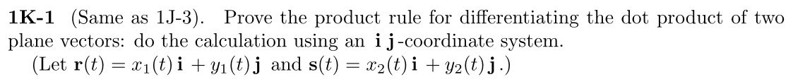 Problem 1K-1