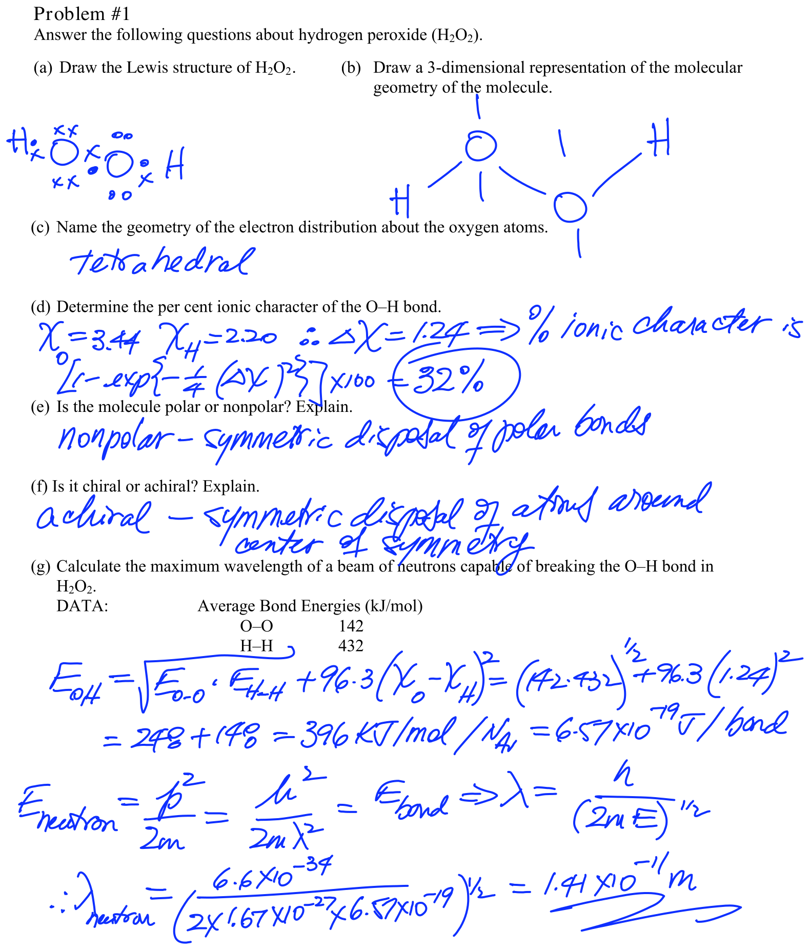 Answer Problem #1