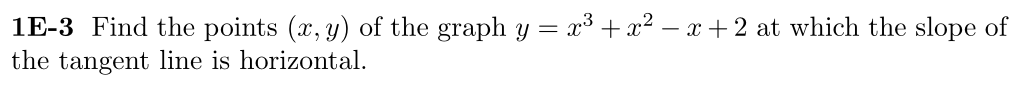 Problem 1E-3