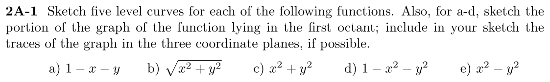 Problem 2A-1