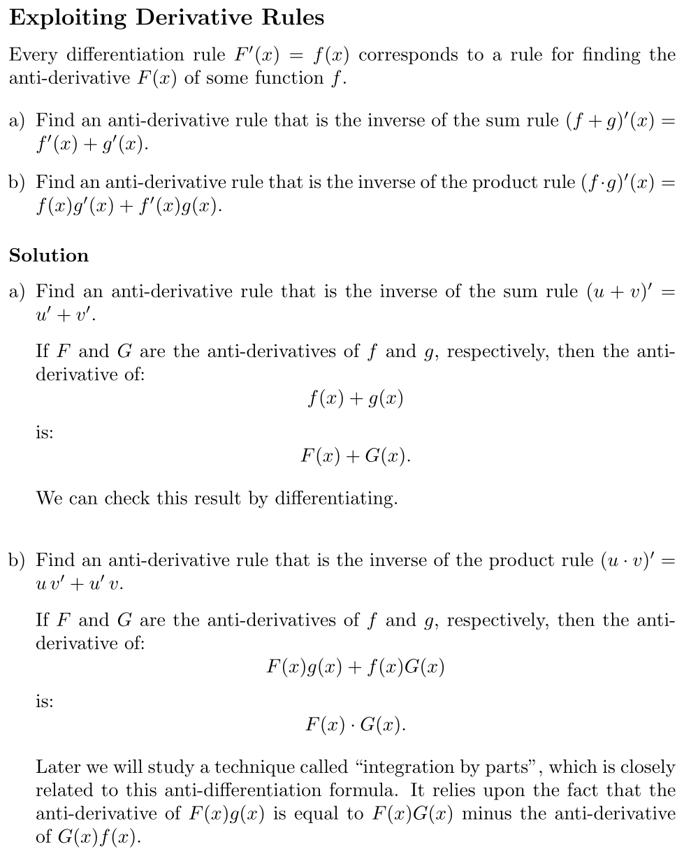 Answer Exploiting Derivative Rules