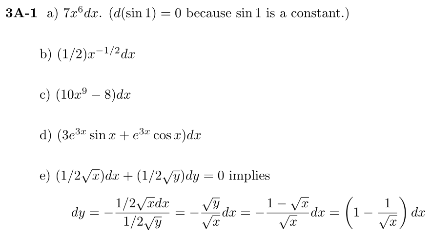 Answer 3A-1