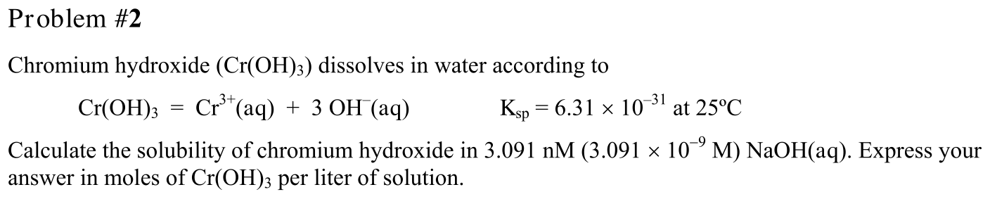 Problem Problem #2