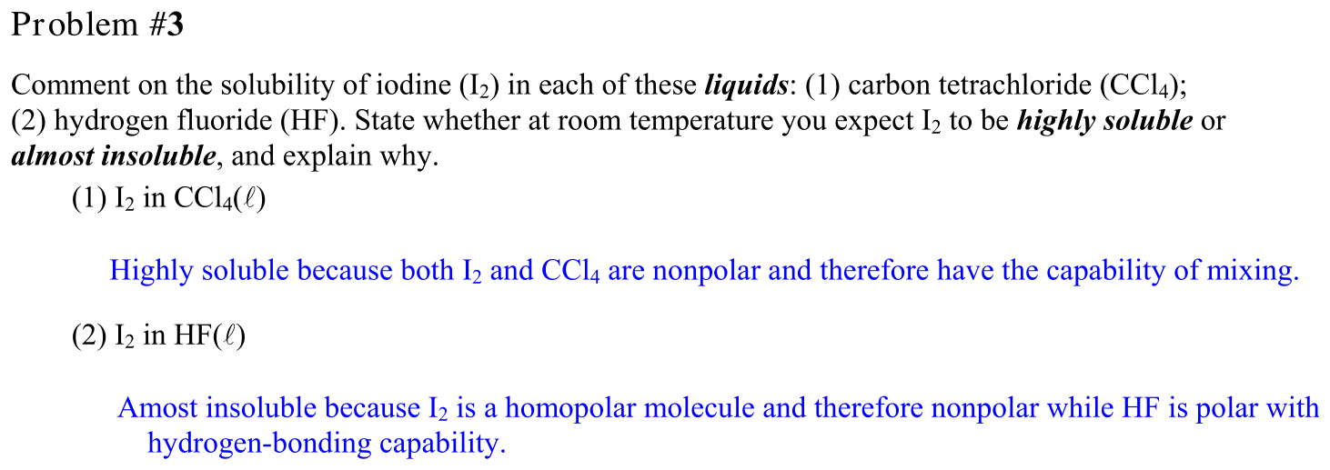 Answer Problem #3