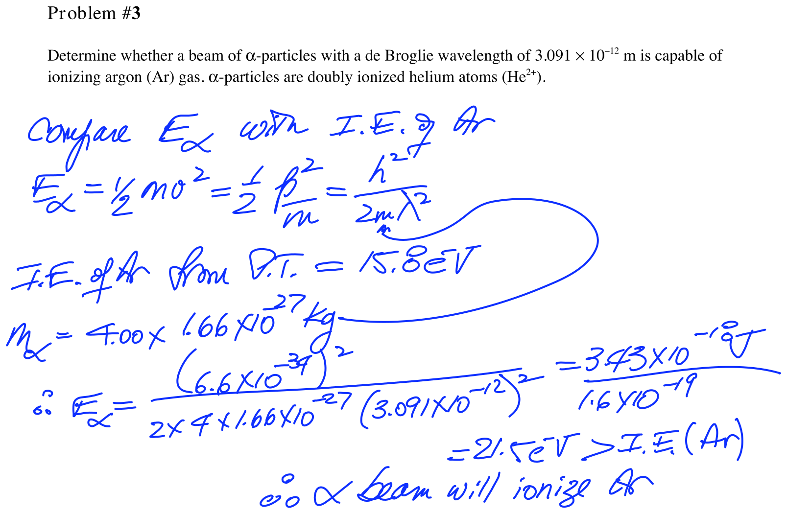 Answer Problem #3