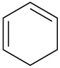 In a cyclohexane ring, C 1 is double bonded to C 2. C 3 is double bonded to C 4.