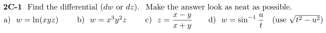 Problem 2C-1