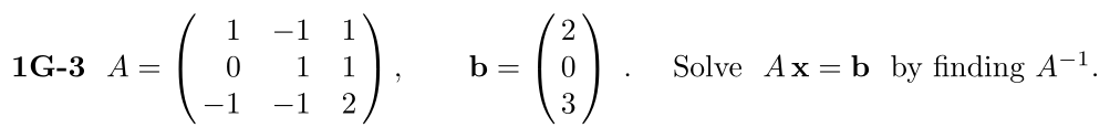 Problem 1G-3