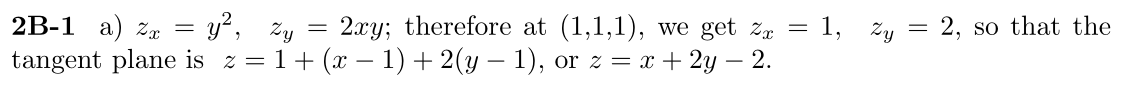 Answer 2B-1