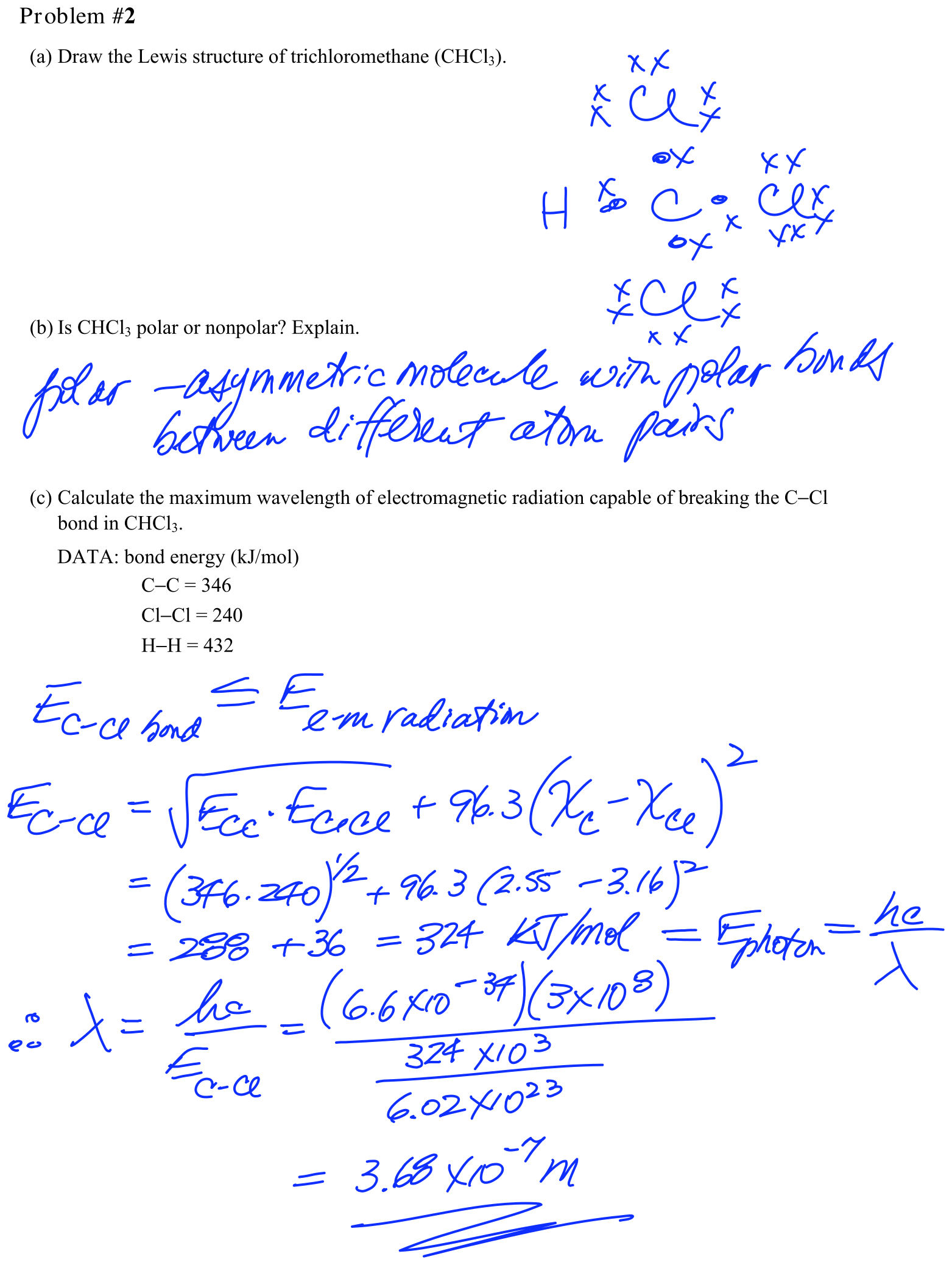Answer Problem #2