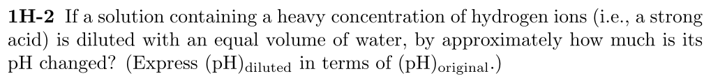 Problem 1H-2