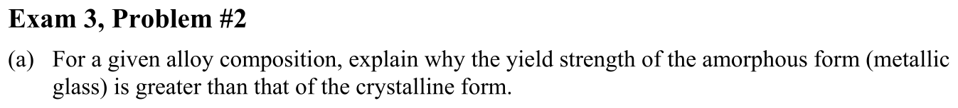 Problem Exam 3, Problem #2